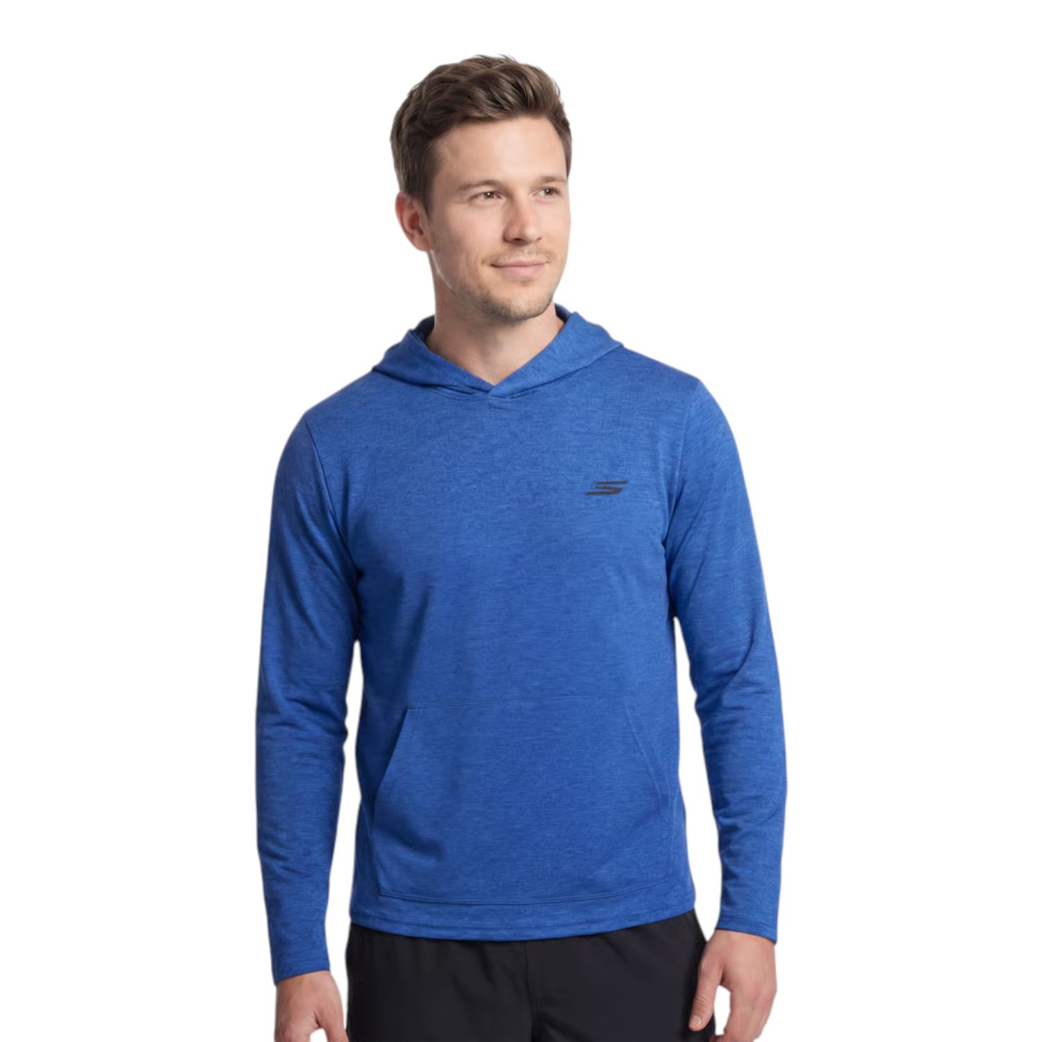 SKECHERS GO DRI CHARGE HOODIE BLUE
