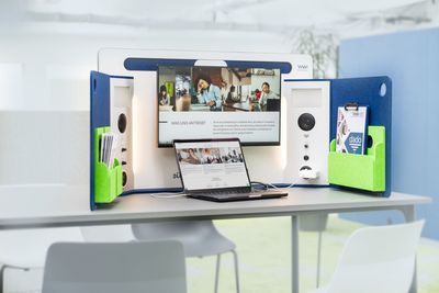 dadoWORK® incl. 27-inch screen with video conference camera dadoWORK® incl. 27-inch screen with video conference camera