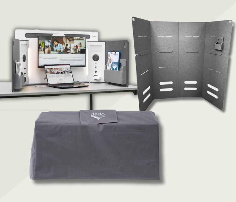 Complete set: Fully equipped office incl. 27-inch screen with video conferencing camera - save over €227,99 compared to buying separately Complete set: Fully equipped office incl. 27-inch screen with video conferencing camera - save over €227,99 compared to buying separately