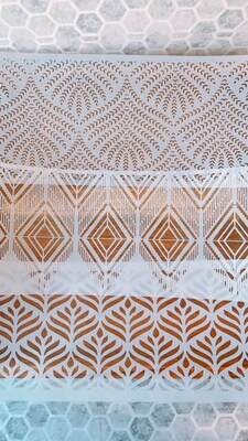 Boho Chic Cake Stencil (3pcs)