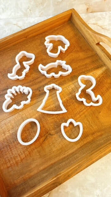8pcs Dinosaur cookie cutters