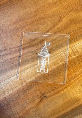 Acrylic Princess Castle Embosser Stamp