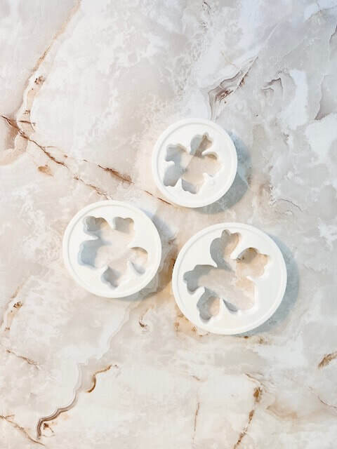 3Pcs Plastic Hawaii Flower Cake Cookie