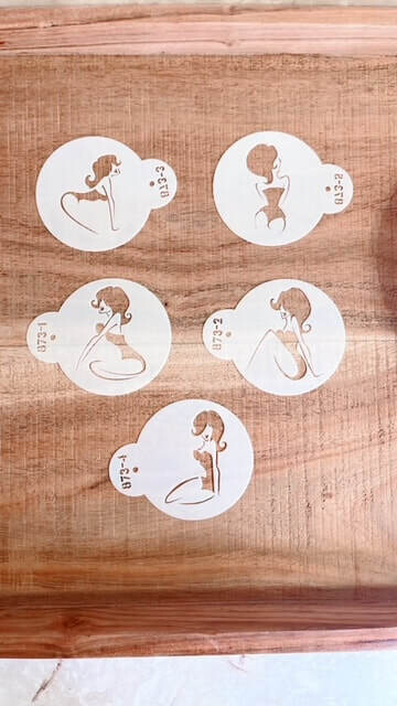 Sexy cookie stencil set
