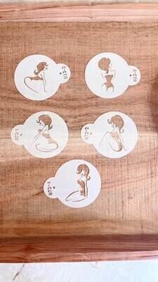 Sexy cookie stencil set