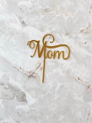 Acrylic mom cake topper