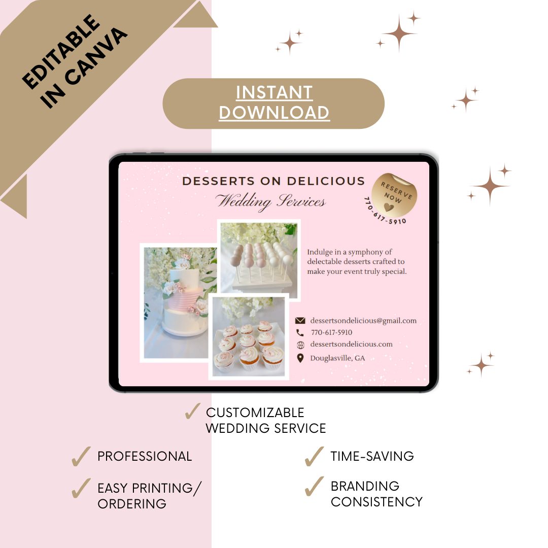 Editable Wedding Services