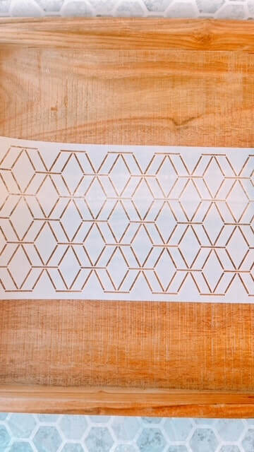 Geometric Pattern Cake Stencil