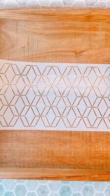Geometric Pattern Cake Stencil