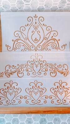 Princess Lace Cake Stencil (4 pcs)
