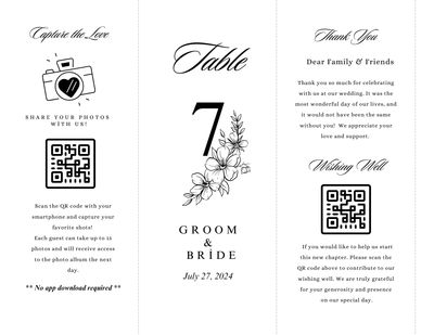 Editable Wedding Triangle Table Tent Template