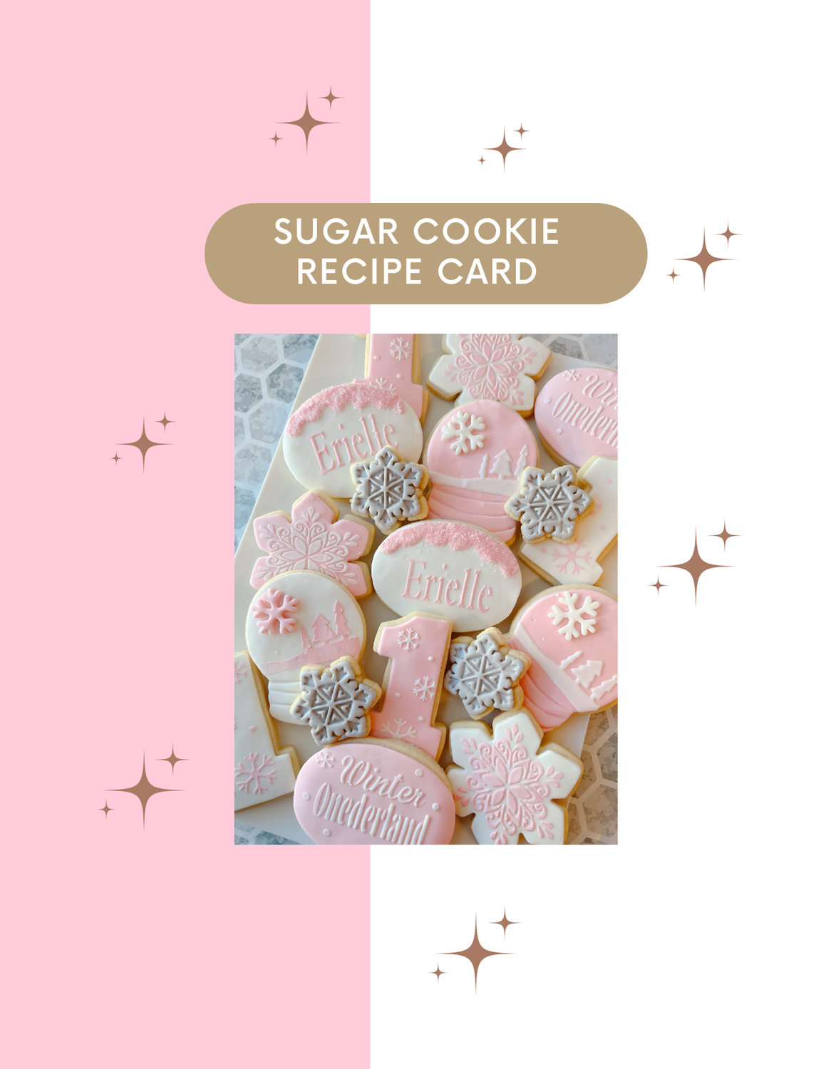 Sugar Cookie Recipe Card