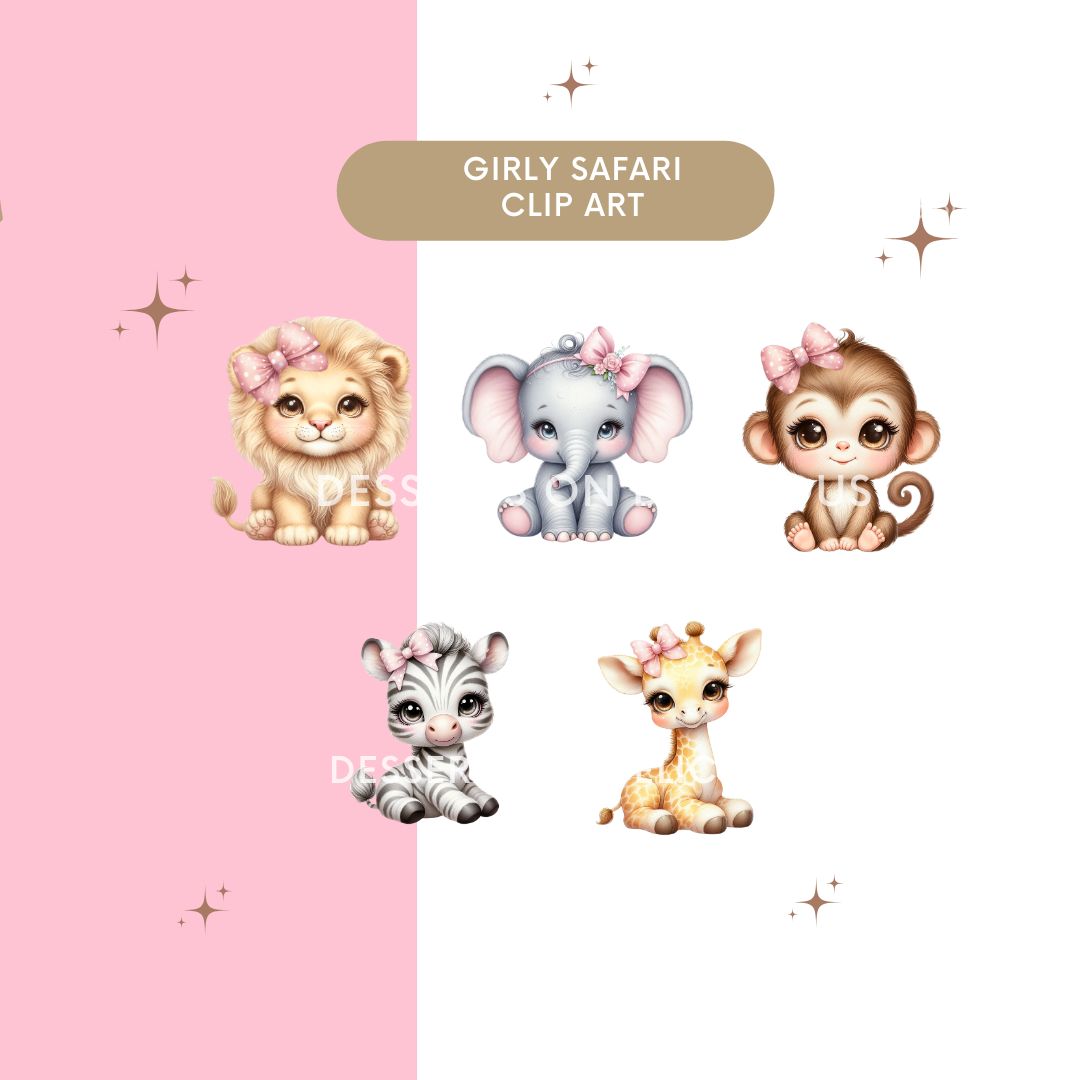 Girly Sarari Animal Cip Art