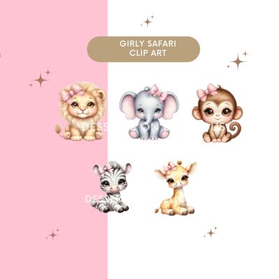 Girly Sarari Animal Cip Art