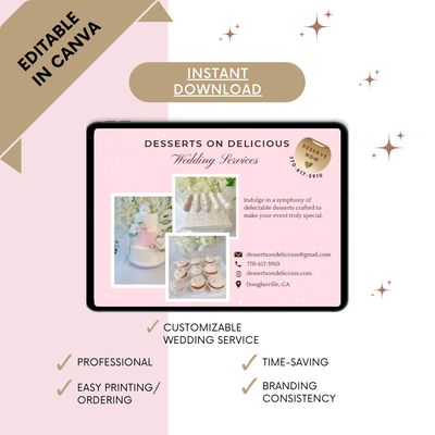 Editable Wedding Services