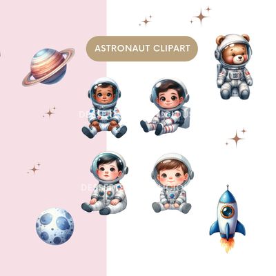 Astronaut Clip Art Collection