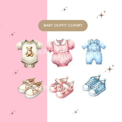 Baby Outfit Clip Art collection