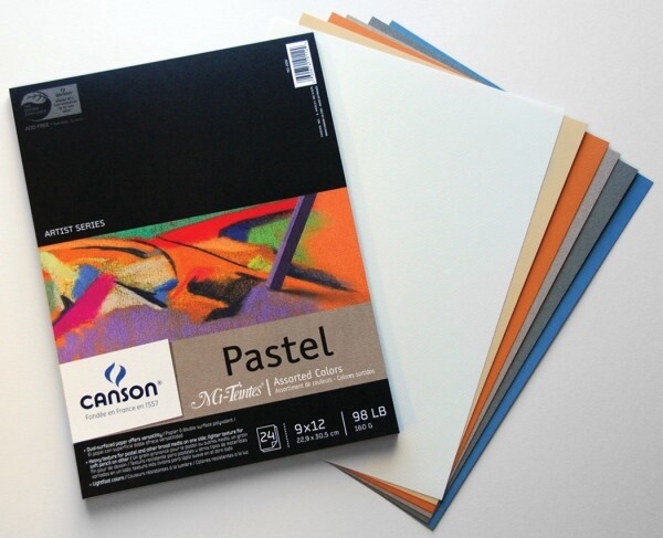 Canson Mi-Teinte Paper Pads, COlour: Assorted, Size: 9x12"
