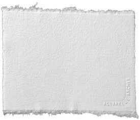 Arches Watercolour Paper Sheet - 140lb, COlour: Natural White, Type: Cold Press