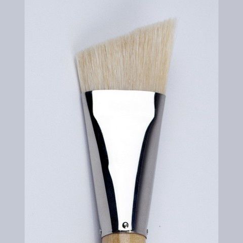 Silver "JUMBO" Brush - Hog Bristle (natural), Shape: Angle, Size: 30