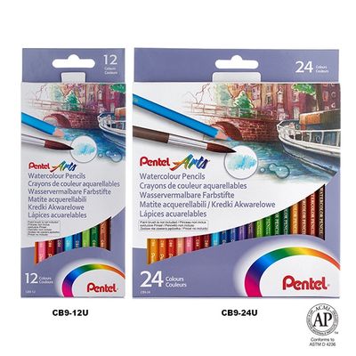 Pentel Arts Watercolour Pencil Set/24