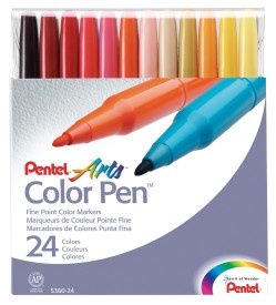 Pentel Color Fine Marker Pen Set