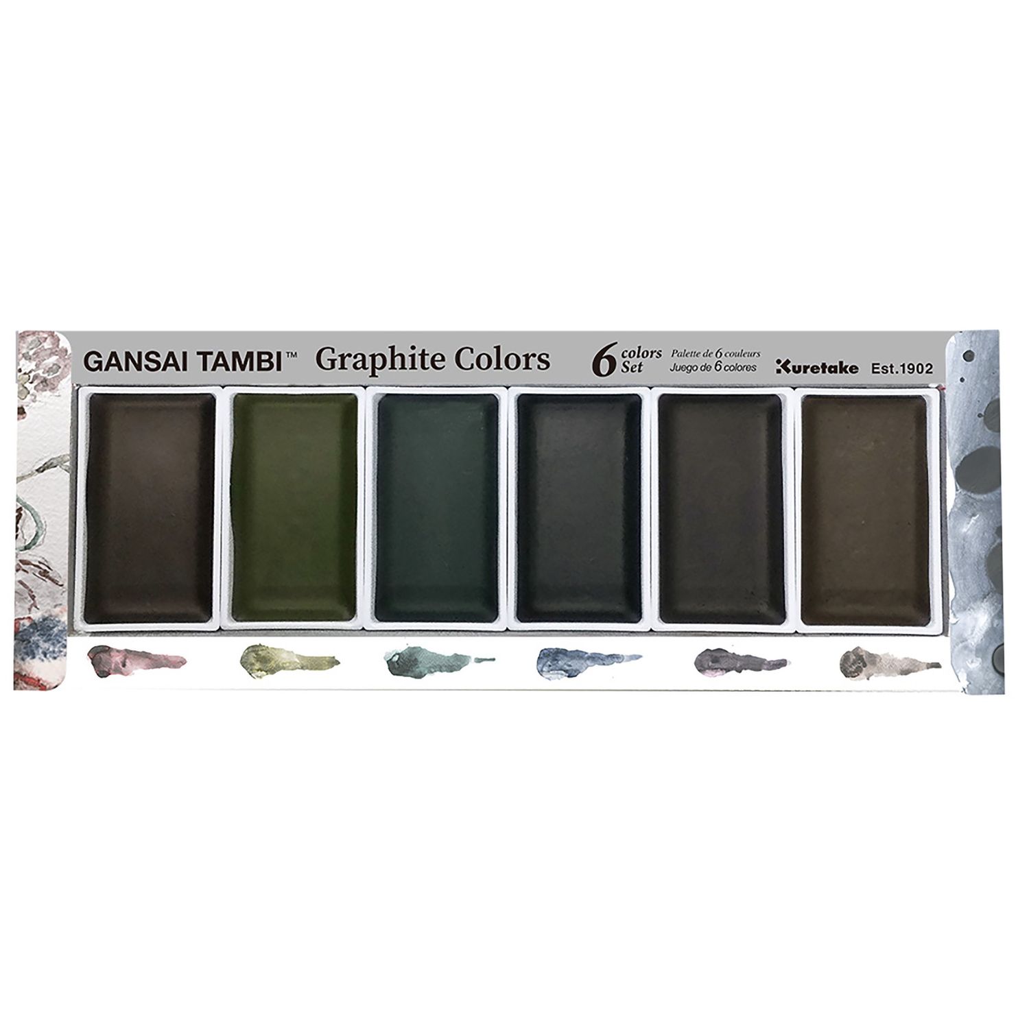 Kuretake Gansai Tambi Watercolour Sets - Graphite