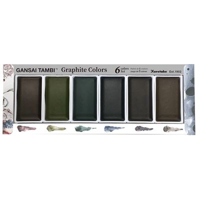 Kuretake Gansai Tambi Watercolour Sets - Graphite
