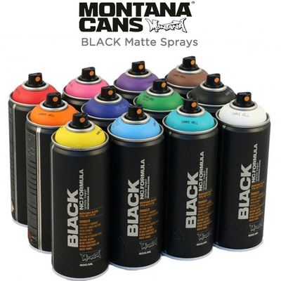 CLEARANCE - Montana BLACK Spray Paint