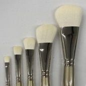 HJ Brush: Series 260 "Synthetic Goat" (S/H) - OVAL MOP