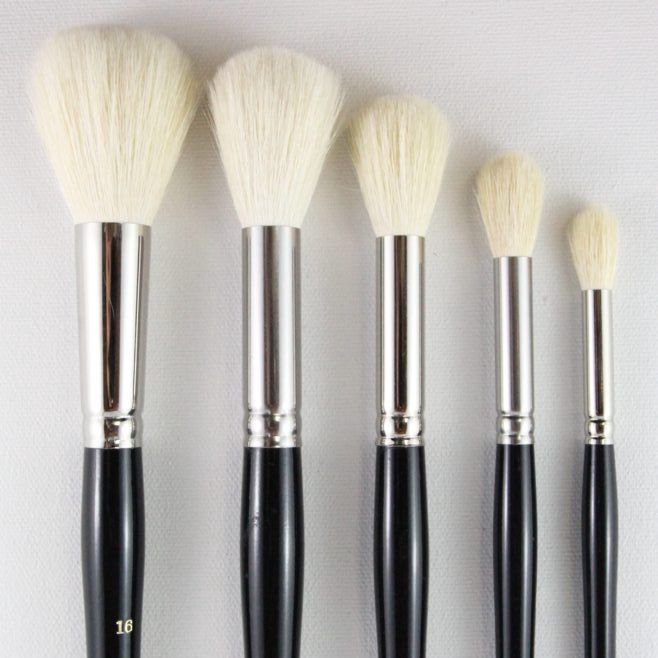 HJ Brush: Series 699 "Goat" (S/H) - ROUND MOP