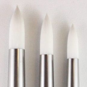 HJ Brush: Series 969 "White Taklon (S/H) - LARGE ROUND