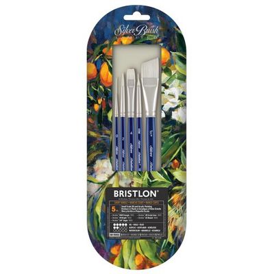 Silver Bristlon S/H Brush Set of 5