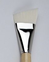 Silver "JUMBO" Brush - White Taklon (stiff)