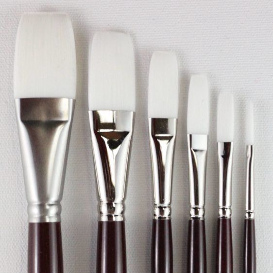 HJ Brush: Series 980 "White Taklon" (S/H) - STROKE