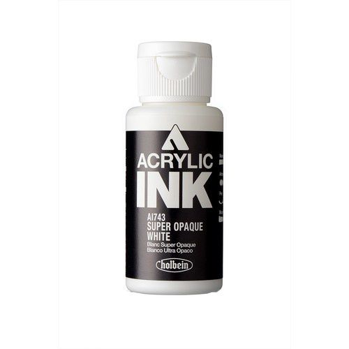 Holbein Acrylic Ink - Super Opaque White, Size: 30ml