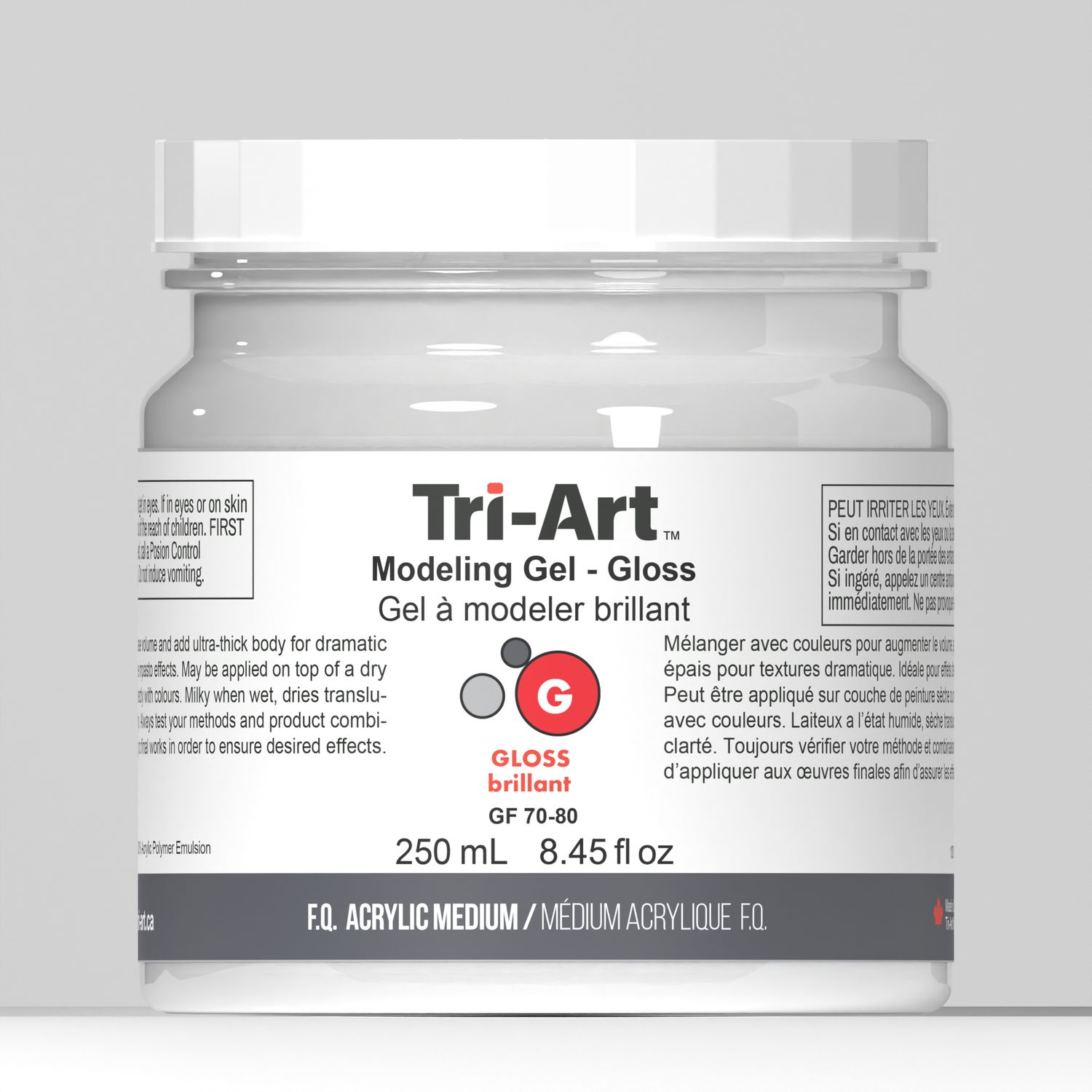 Tri-Art Acrylic Modeling Gel, Size: 250ml, Type: Gloss