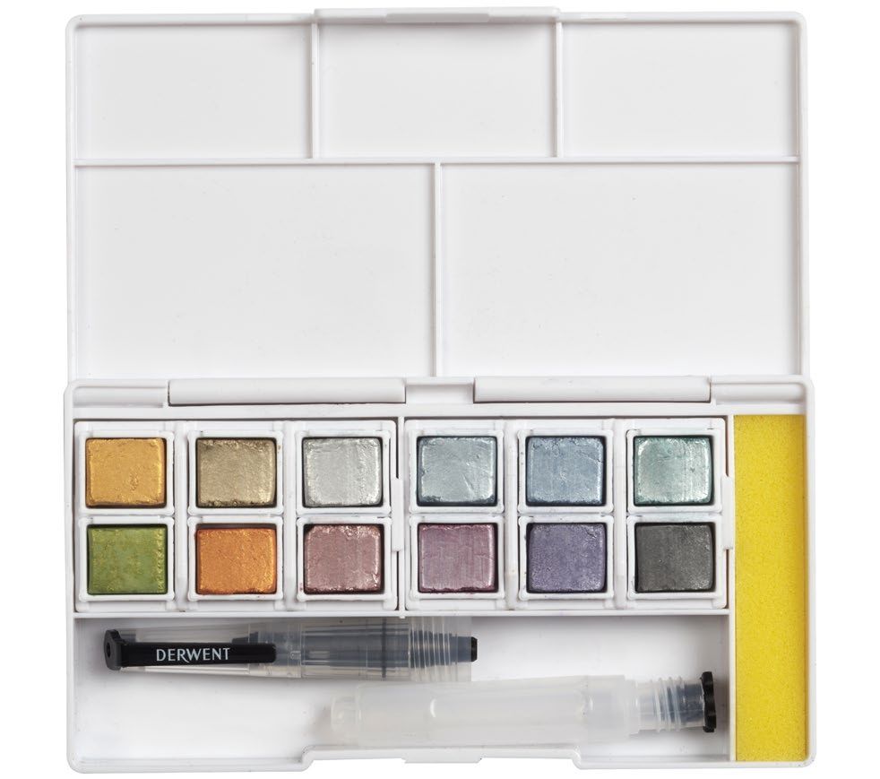 Derwent Metallic Paint Pan Set of 12