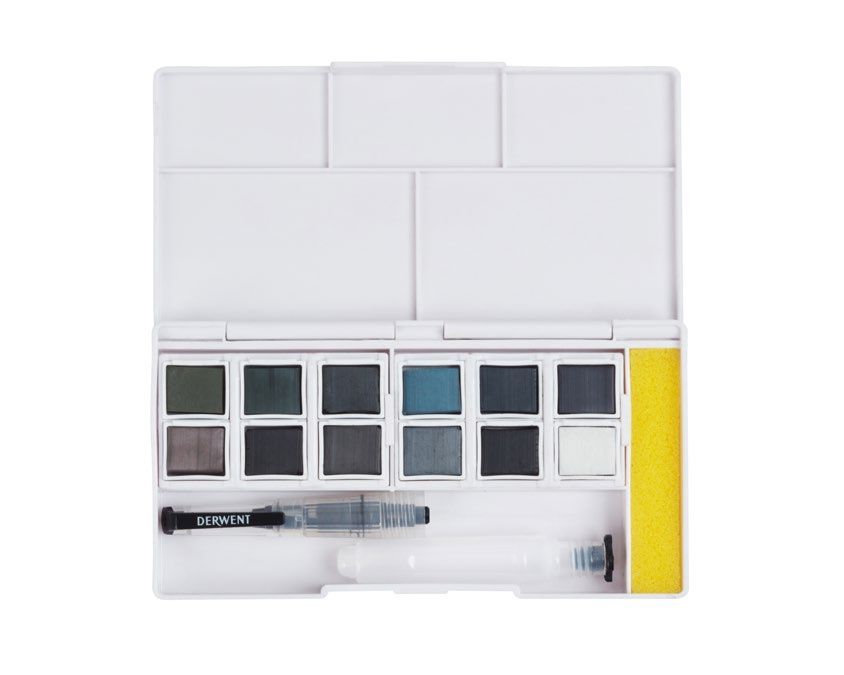 Derwent Tinted Charcoal Paint Pan Set