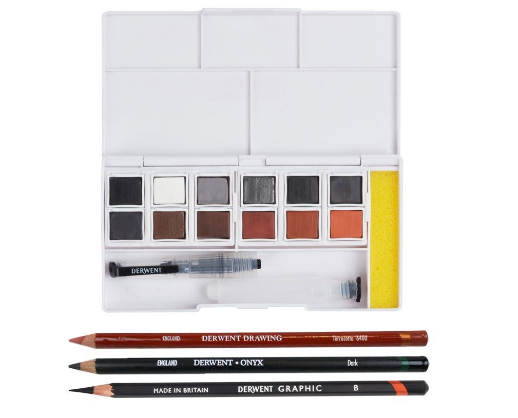Derwent Shade and Tone Mixed Media Set