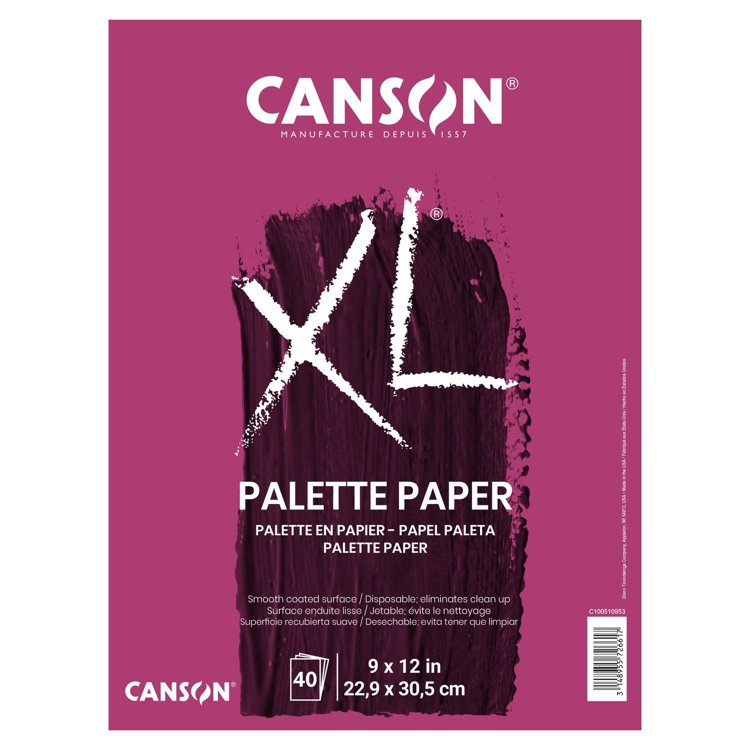Canson XL Disposable Palette Pad, Size: 9 x 12"