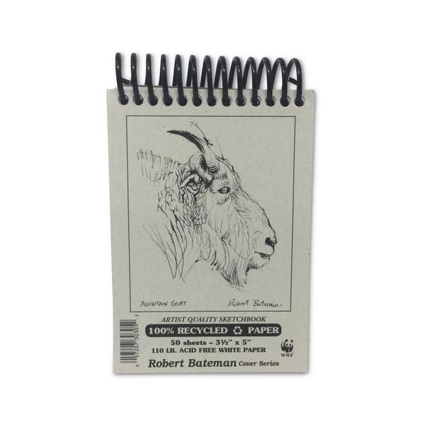 Bateman Recycled Sketch Book, Size: 3 x 5"