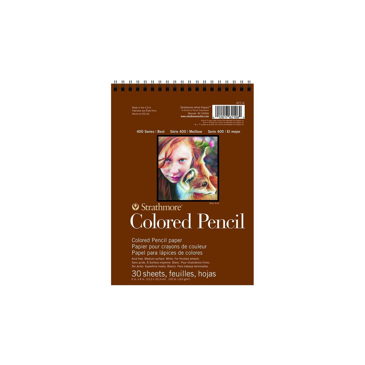 Strathmore Colored Pencil Pad, Size: 6 x 8"