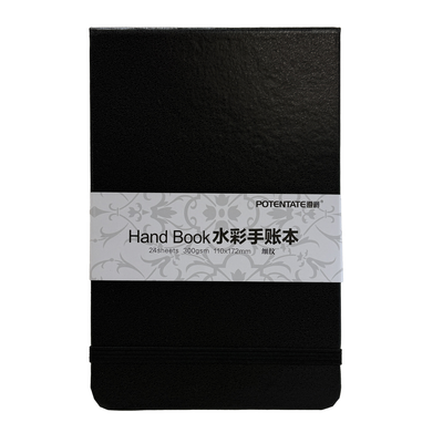 Potentate Watercolour Hand Book - BLACK