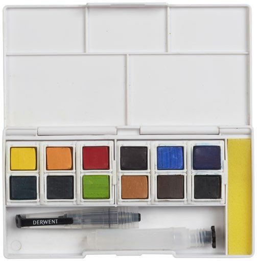 Derwent Inktense Pan Travel Set of 12, Type: #01