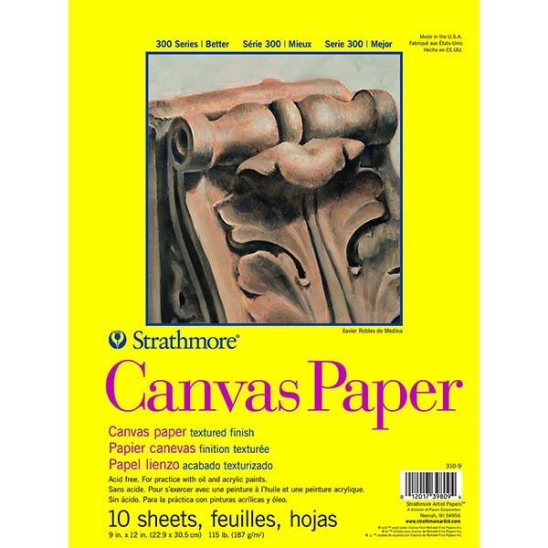 Strathmore Canvas Paper Pads, Size: 9 x 12"