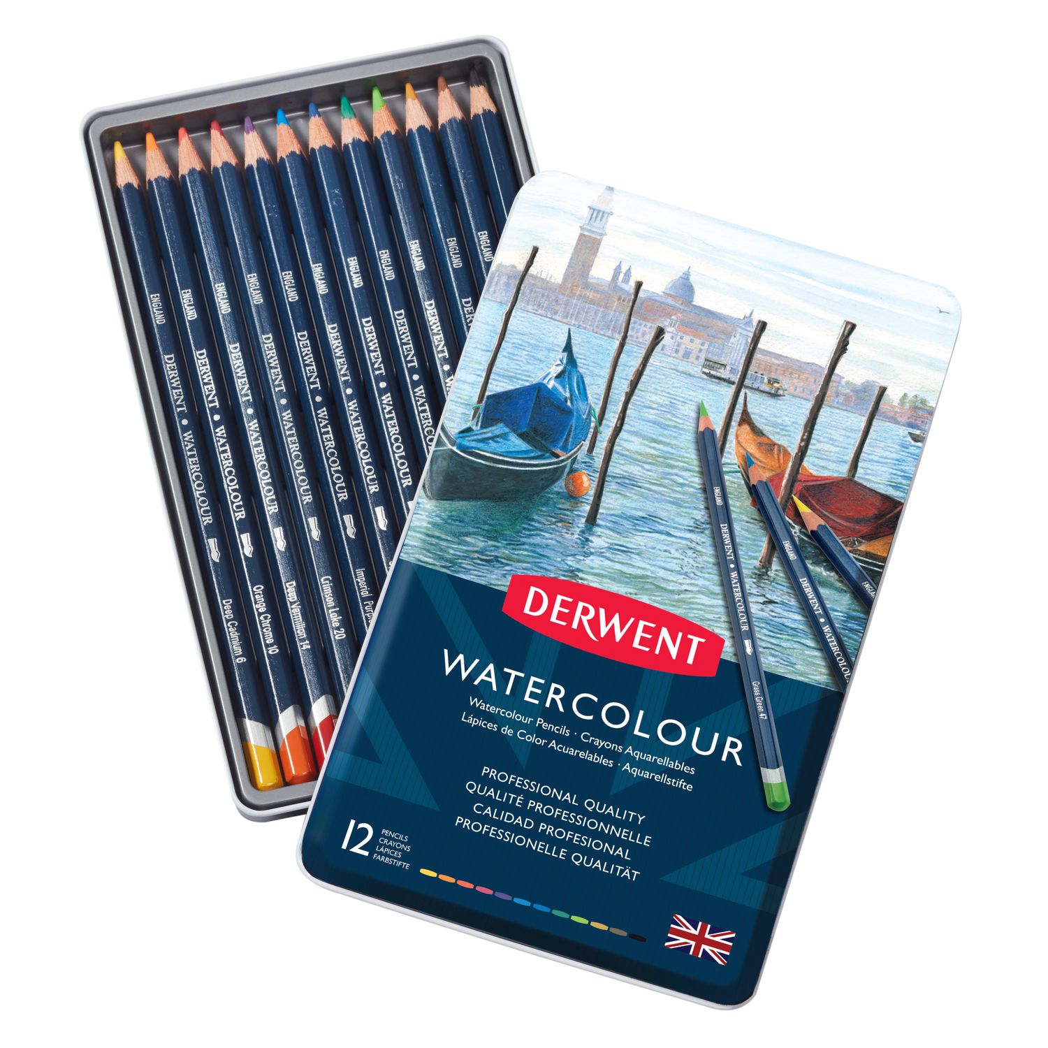 Derwent Watercolour Pencil Sets (Discontinued), Type: Set of 12