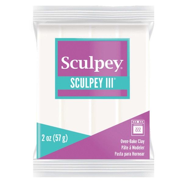 Sculpey III - 2oz, COlour: WHITE