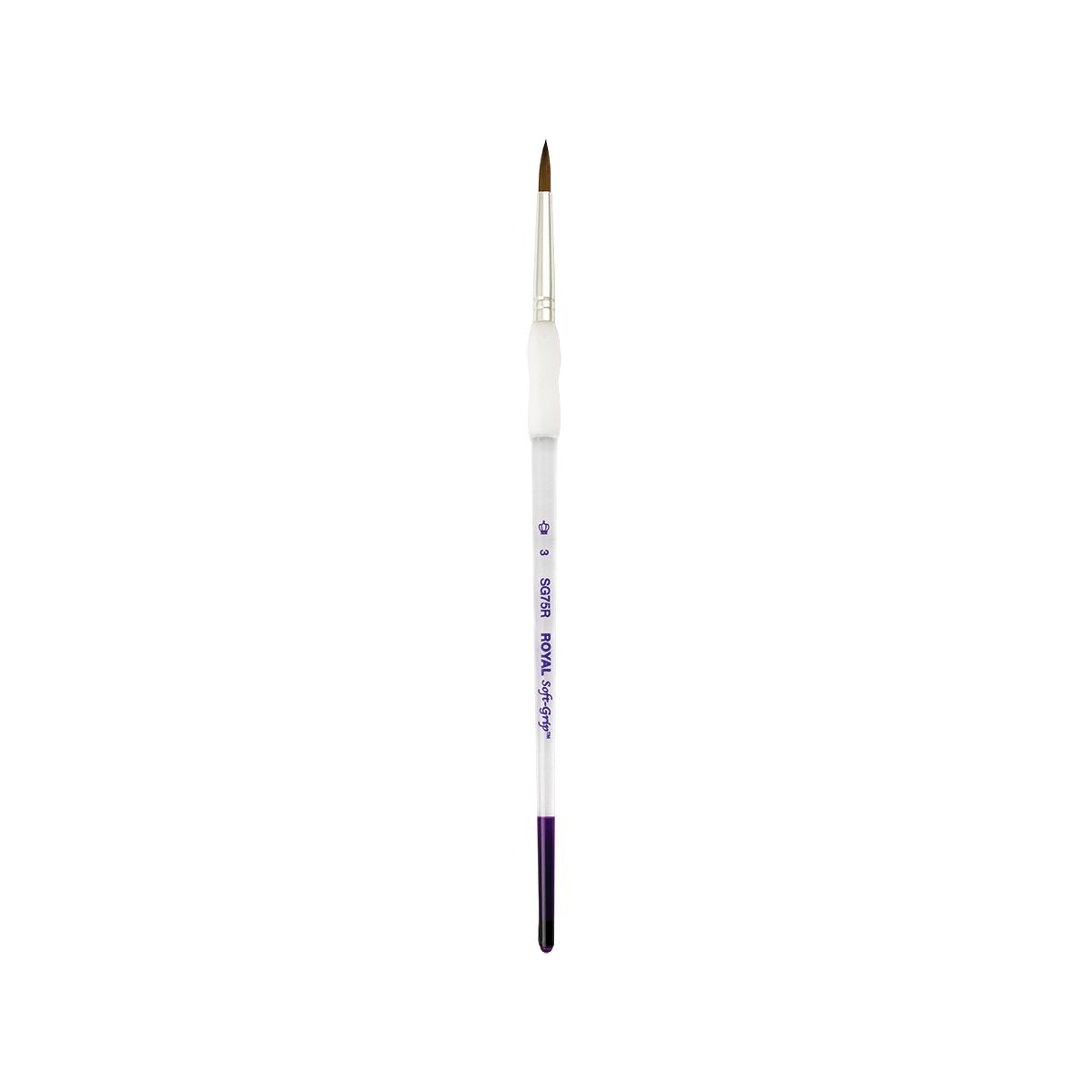 Soft-Grip Synthetic Sable Brushes, Shape: Round, Size: 3