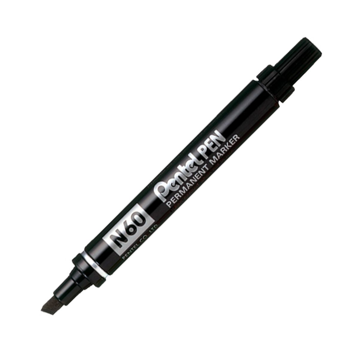 Pentel N60 Chisel Point Permanent Marker - BLACK